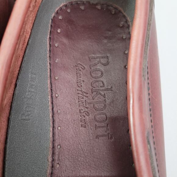 Rockport Men's 10.5 Shoes Tassel Kilt Loafer SlipOn Vibram Sole Comfort Cordovan - Picture 7 of 14